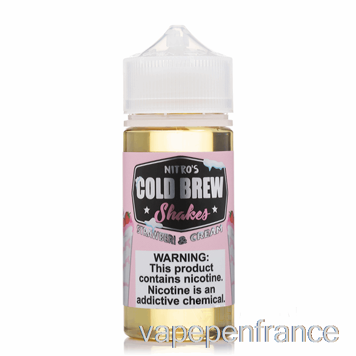 Fraise Et Crème - Infusion Froide Nitro - Stylo Vape 100 Ml 6 Mg